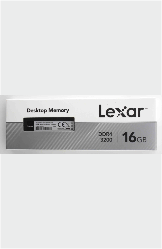 Оперативная память для ПК LEXAR 16GB DDR4 3200Mghz